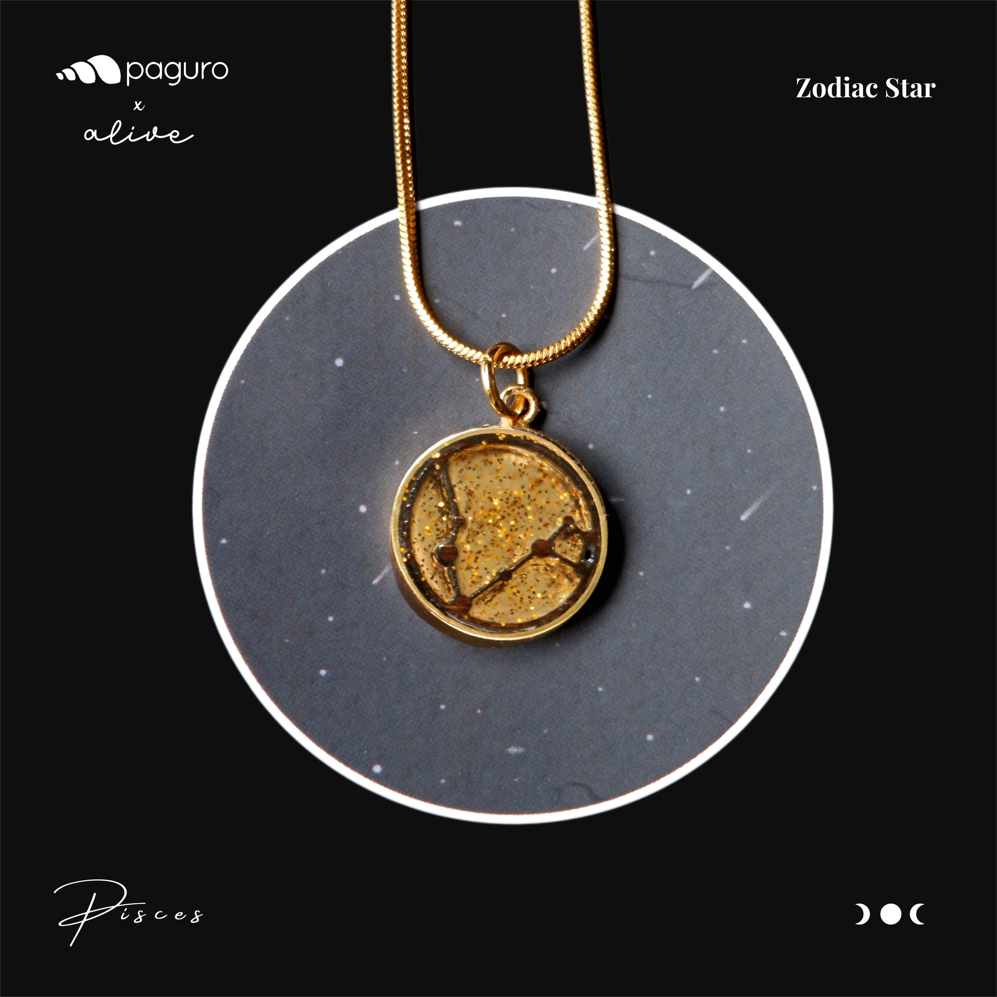 Pisces Zodiac Sign Sustainable Necklace-2
