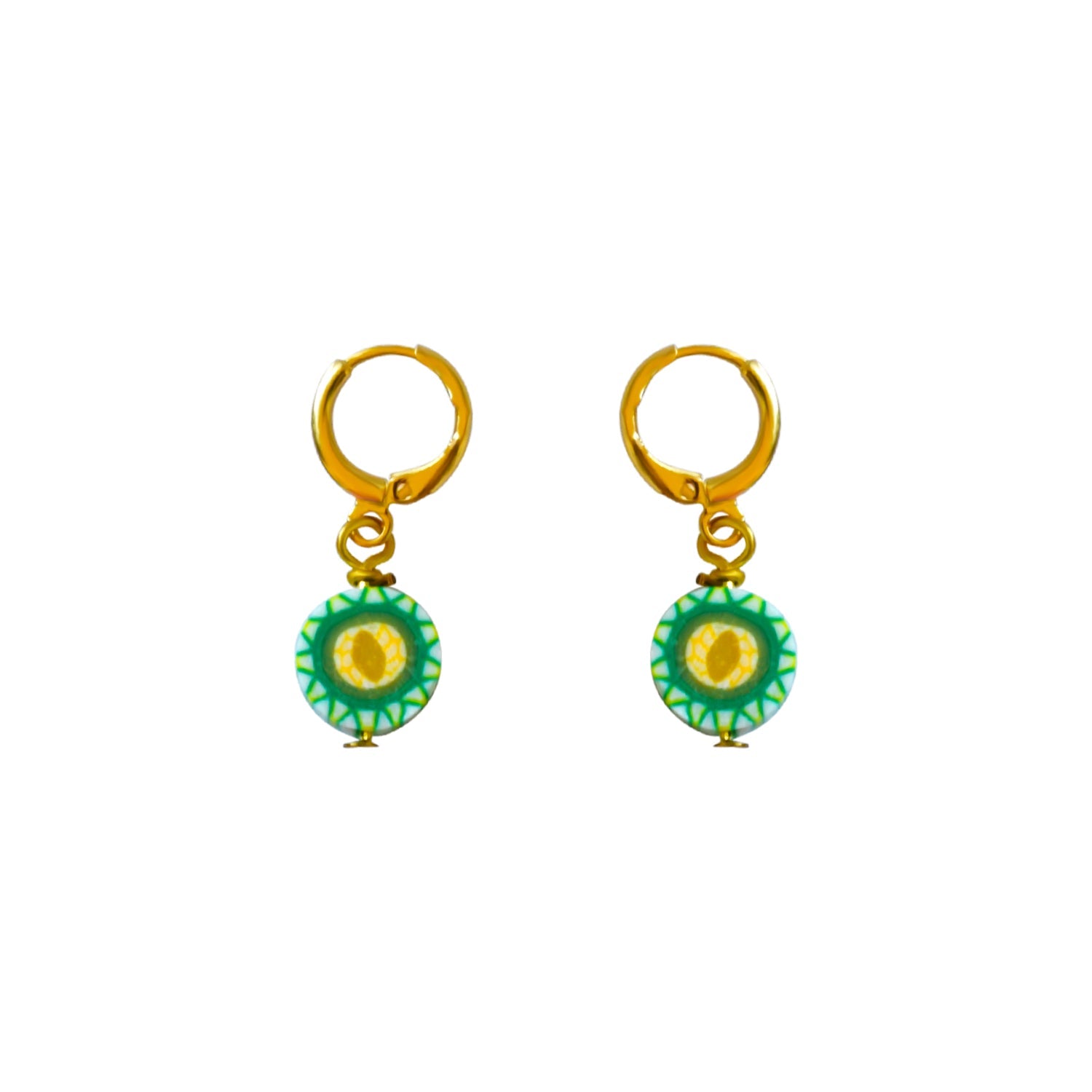 Cantaloupe Melon Earrings, Novelty Fruit Earrings | by Ifemi Jewels-0