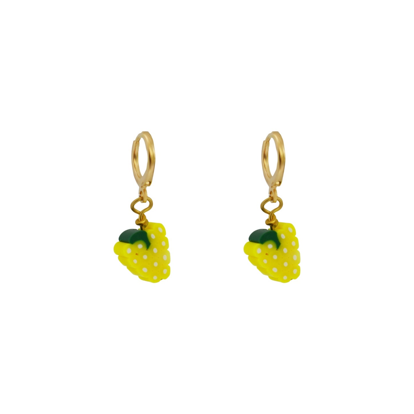 White grape fruit huggie earrings | by Ifemi Jewels-4