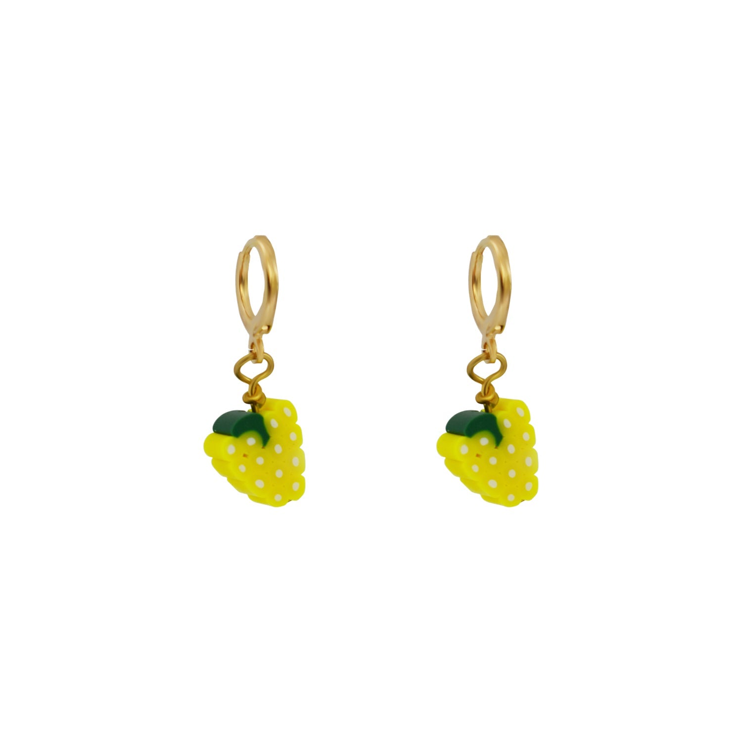 White grape fruit huggie earrings | by Ifemi Jewels-4